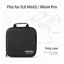 EVA Hard Shell Carrying Case Only, Portable Storage Bag For Mini 3 / Mini 4 Pro Drone, Shock‑Proof Protective Drone & Accessories Not Included - Black - View 6