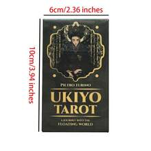 Ukiyo Tarot Card Game Door Party Games Activities Casual Gathering Language Exchange Party Game Card Game Suitable For Family Entertainment Card Party Tabletop Game - Coffee Brown - View 3