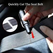 Car Window Breaker, Multi-Function Spring, Integrated Seatbelt Cutter Tool, Lightweight Compact Emergency Survival Kit, Suitable For Car Escape And Home Daily Backup - C - View 4