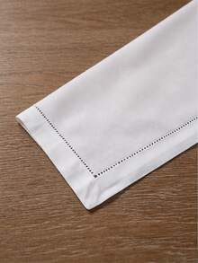 Custom Logo Embroidered Luxury Linen Napkins, Personalized Logo Embroidered Linen Napkins, Company Logo Embroidered Napkins, Suitable For Company Dinner - Multicolor - View 7