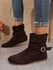 Women's New Ankle Boots Beach Party Vacation Bohemian - Brown - View 4