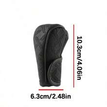 1 Set Of Car Gear Protector Leather Breathable Gear Shift Cover, Gear Lever Cover For Gear Lever Modification, Dust Cover For Gear Shifting, Dust Cover For Gear Shifting, Suitable For Gear Lever And Car Interior Modification - Z - View 4