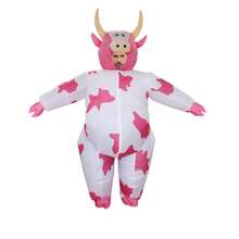 1pc (Blower Not Included) Pink Cow Adult Costume/Party Performance/Daily Wear Funny/Holiday Outfit Performance/Holiday Gift - Multicolor - View 3