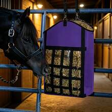 1pc Hay Storage Hanging Bag, Horse & Goat Hay Net Slow Feeder, Open Feeding Hole Hay Rack Storage Bag, Small Size May Be More Suitable For Goats And Sheep, Large Size Can Meet Horse Needs - View 10