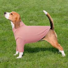 1pc Dog Vest, Dog Knitted Sweater, Warm Knitted Long Sleeve Pet Vest, Soft And Comfortable Dog Loungewear, Dog Inner Layer For Cold Weather, Suitable For Large, Medium And Small Dogs - Pink - View 6