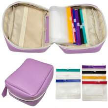 Travel Medicine Storage Bag, Portable Pill Organizer Pouch, Includes 7 Reusable Medicine Bags, Compact Pill Box, Suitable For Home, Office And Vacation - Multicolor - View 8