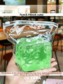 [Squishy] 巨型透明冰川起司，特大號椰子油浸漬塊狀起司，5cm-7cm-8cm，磨砂冰川紋理起司捏捏樂玩具，理想禮物，生日禮物 - 彩色 - 查看 29