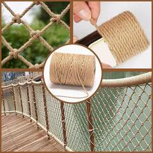 猫 爪とぎ  麻ロープ ポール  リペアロープ麻縄 長さ100m  爪とぎ用 猫タワー 麻紐 手作り DIY 園芸 荷造り 手芸 飾り キャットタワーの補修用 麻縄 猫タワー 麻ひも 天然繊維 DIY用 手作り 修理 4mm 6mm - 4mm - チェックする 7