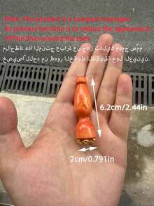 這款木製按摩滾輪工具是一款手持式筋膜按摩器，適用於腿部、腰部、臀部、腹部和頸部。可用於肌肉放鬆、淋巴排毒和身體塑形。男女皆宜，且具有抗纖維化效果，非常適合學校、旅行、居家和水療等場合。1組（1個按摩器+1個天鵝絨袋）、1組（1個按摩器） - 彩色 - 查看 2