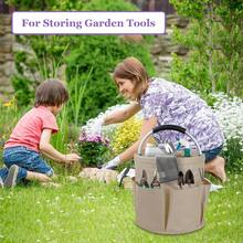 Cleaning Supplies Basket With Soft Handle, Portable Shower Caddy, Gardening Tool Storage Bag, Multi-Functional Bathroom, Garden, Outdoor Garden Storage Basket - A - View 9