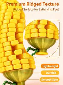 Rotatable Corn Stress Relief Toy, Rotating Desk Decor, Novel Finger Fidget Gift For Teens And Adults - Multicolor - View 4