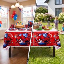 Disney 1pc Creative Spider-Man Series Disposable Tablecloth, Suitable For Birthday Party Supplies, Perfect Party Gift, Holiday Gift For Fans - Multicolor - View 4