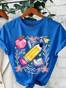 Women T-Shirts - Blue - View 1