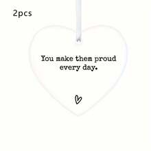 You Make Her Proud Every Day, Proud Of You, Parent Loss, Make Him Proud, Loss, Sympathy Gift, Positive Gift, Making Proud - White Flat Cord - View 8