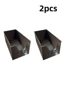 1/2pcs Tea Bag Storage Box, Multi-Compartment Design, Desktop Tea Bag & Coffee Pod Organizer, Minimalist Cool Black Appearance, Simple Style, Home Countertop, Gift Choice For Homestay & Cafe - Multicolor - View 11