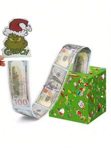 Hasbro 1Set Grinchs Birthday Cash Gift Box, Fun Lottery Box, Creative Birthday And Christmas Party Gifts For Men And Women - One Size - View 7