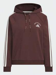 Adidas Women's MS HOODY Knit Sweatshirt Sweatshirt KC0033 - Red - View 2