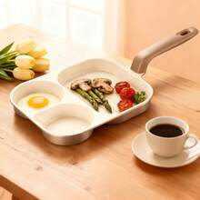 1pc Home Multifunctional Flat Bottom Pan, Frying Pan, 3-In-1 Aluminum Alloy Non-Stick Pan, Detachable Baking Tray, Suitable For Gas Stove And Induction Cooktop, Perfect For Breakfast, Eggs, Bacon, Even Heating, Easy To Clean, Multifunctional Kitchen Cookware - View 8