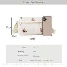 New Embroidered Mother Pillow Bag, Multi-Functional Crossbody And Shoulder Bag, Lightweight And Fashionable, Popular Choice For Daily Use - Multicolor - View 3