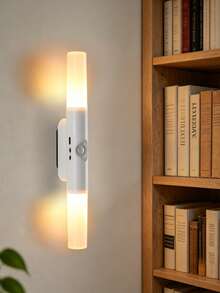 LED Night Light, Dual-Head Sunset Wall Lamp, Motion Sensor, RGB Ambient Light, USB Rechargeable, Party Hallway Closet Holiday Decoration - One Size - View 10