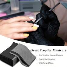 25 Pcs Black Disposable Waterproof Anti-Dirty Nail Art Table Mats, Composite Film Material, Tattoo Cleaning Tools, Tablecloth Pads, Nail Art Table Mats - Black - View 9
