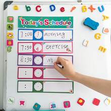 12pcs Daily Schedule Cards, Reusable Routine Cards, Visual Learning Tool, Suitable For Preschool, Kindergarten, Classroom Management, Home Learning, Teacher Essential, Children Time Management, Age 3+ - Multicolor - View 9