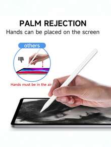 1pc Fast Charging Stylus Pen Compatible With Apple 2018-2024 Models, 120mAh Lithium-Ion Battery, Pressure Sensitivity & Tilt Support, Compatible With Apple Pencil, 10th/9/8/7/6 Gen, Pro 11/12.9/13 Inch M4, Air 3/4/5/M2, Mini 5/6 [No Magnetic Charging Function] - Multicolor - View 2