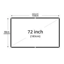 Projection Screen 60/72/84/100/120/150 Inch, 16:9 Ratio, Foldable Portable, Anti-Crease, Indoor And Outdoor Use, Double-Sided Projection Screen, Suitable For Home, Party, Office, Classroom And Other Places, Back To School Essential - View 15