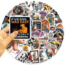 50pcs Super Electrician Creative Graffiti Stickers Suitable For Decorating Laptop Water Bottles, Phone, Computer Back To School Gift Stickers - 1 Set/50 PCS - View 6