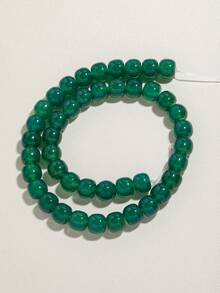 1 Strand 7x8/9x10mm Barrel Shape Natural Stone Agate Beads Loose Spacer Beads For Jewelry Making DIY Energy Charms Bracelets - Green - View 14