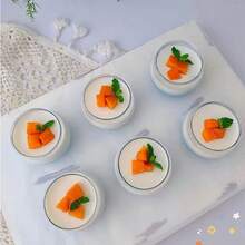 Creative Spherical Glass Dessert Bowl, Clear Transparent Texture, Easily Highlights Food Appearance, Suitable For Mousse Pudding Fresh Fruit Small Snacks, Banquet Tea Break, Birthday Party, Home Afternoon Tea, Stackable Storage Saves Space, Practical And Decorative Effect. - Transparent - View 1