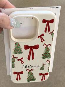 1pc Customizable Christmas Theme Phone Case Compatible With IPhone 11/12/13/14/15/16/16Pro/16ProMax/17/17pro/17ProMax/18pro 18ProMax - Multicolor - View 1