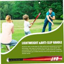 20 Inch Aluminum Alloy Baseball Bat, Lightweight Sturdy Metal Baseball Stick, Portable Training Bat For Youth Adult, Outdoor Sports Practice, Hitting Training Equipment - Red - View 2
