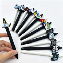 6PCS/12PCS Game Controller Clickable Neutral Pens, High Aesthetic Multiple Styles, Smooth Ink Flow, Suitable For Classroom Writing, Office Recording, Activity Gifts, Can Be Used As Christmas Halloween Holiday Small Gifts, Suitable For Daily Recording And Writing - Random - View 1