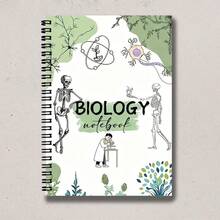 1pc Biology Spiral Bound Notebook - Laboratory Science Journal, A5 Size, Lined. Combines Textbook And Notes, Covering Topics Like Microscope, Cell, DNA, Photosynthesis, - Suitable For Students, Teachers And Researchers. Durable Binding, Easy To Carry In Classroom, Home Or Office. This Biology Learning Notebook Combines Organizational Function, Making It An Ideal Study Guide For Students, Made Of High-Quality Materials, Long-Lasting. - Christmas, Halloween, Thanksgiving Gift - Lined Book - View 6