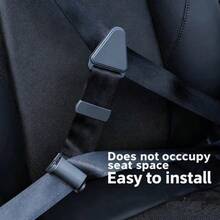 1pc Anti-Strangulation Shoulder Limiter Fixed Device, Car Seat Belt Adjuster Black, Easy Operation, Multi-Model Compatible Interior Practical Protective Modification Accessory - Car Seat Belt Adjuster - View 1
