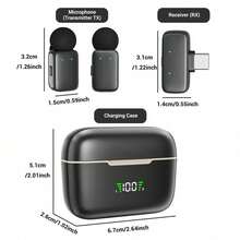 HITOZON Wireless Lavalier Microphone With AI Voice Changer & Smart Noise Cancellation – Plug & Play, Charging Case Included, For Smartphones – Ideal For Streaming, Podcasting & Content Creation - View 8