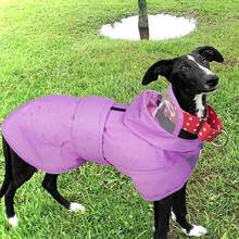 1pc Dog Raincoat With Transparent Brim, Double-Layer Waterproof, Lightweight With Reflective Strip, Adjustable Belly, For Outdoor Hiking, Suitable For Large, Medium And Small Dogs - Pink - View 6