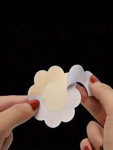 50/100Pcs Cloth Nipple Cover Teat Hide Women Nipple Pasties Piece Breast Petals Invisible Bra Padding Chest Sticker Patch Covers - Multicolor - View 7