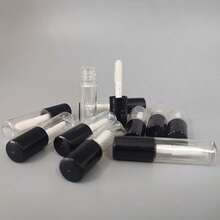 1.2ml DIY Black Empty Lip Gloss Tube Lip Glaze Tube For Touch-Ups And Decanting 34pcs - Black - View 2