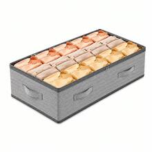 1 Underbed Storage Cabinet And Organizer, Foldable Underbed Storage Bag, Excellent Functionality, Multi-Purpose Storage For Blankets, Skirts, Quilts, Pillows, Clothes And Underbed Storage, Space-Saving, Labor Day Promotion, Underbed Storage - Multicolor - View 6