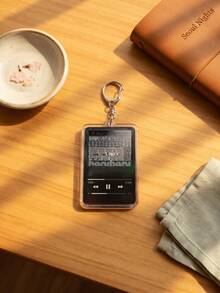 1pc/6pcs K-Pop Bang-Bang Music Player Aesthetic Acrylic Keychains, Classic Album & Single Music Player Interface Backpack & Car Key Accessories, K-Pop Fan & VIP Music Lover Gift - Multicolor - View 7
