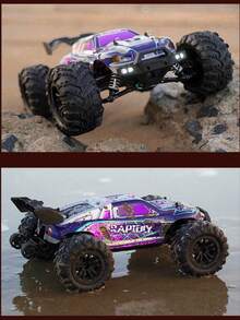 High Speed 4WD RC Off-Road Car, All Terrain 2.4GHz Remote Control Truck, Electric Racing Drift Toy, Perfect Halloween Christmas Easter Holiday Birthday Gift For Teens Kids - Multicolor - View 13