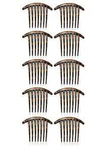 3/1pc French Style Hair Comb, Women's Bun Styling Tool, INS Style, All-Season Essential, Commute/Date/Daily Fashion Hair Accessory - Multicolor - View 14