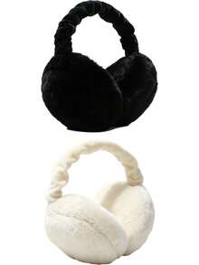 Ultra Soft Plush Earmuffs - Foldable, Warm, Comfortable, Cold-Resistant, Unisex Design For Winter Outdoor Activities, Hand Washable, Winter Accessorie - Multicolor - View 18