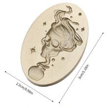 1pc Gothic Skull Magic Potion Bottle Wax Seal Stamp Head, Solid Brass Detachable Fire Paint Seal For Envelope Invitation Scrapbook Gift Box DIY Craft Decoration, Handle, Wax & Ink Not Included - Deep Sea Potion - View 2