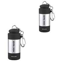 ZKBBO 3 piezas Mini Llavero Linterna LED, Linterna Recargable Portátil Multifunción para Exteriores con Clip, Adecuada para Senderismo, Camping, Pesca, Correr y Iluminación de Emergencia, Accesorios de Camping - Multicolor - Ver 29