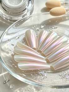 Aurora Nail Powder, Mermaid Color-Changing Mirror Effect, Shiny Nail Art Decoration, Suitable For Professionals And DIY Salon Use, With Application Tool - Multicolor - View 2