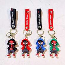 Disney 1pc Spider-Man Soft Rubber Keychain, Suitable For Backpack And Bag Decoration, Perfect Anime Accessory, Must-Have For Marvel Fans, Perfect Party Gift, Fan Holiday Gift - Multicolor - View 5