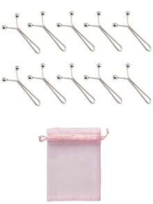 Seamless Shirt Cufflinks, Waist Clips - Multi-Functional Metal Clips For Tightening Belts, Pants, Scarves, Etc. A Thoughtful Gift For Him/Her - Multicolor - View 14